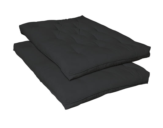 7-inch Deluxe Futon Pad Black