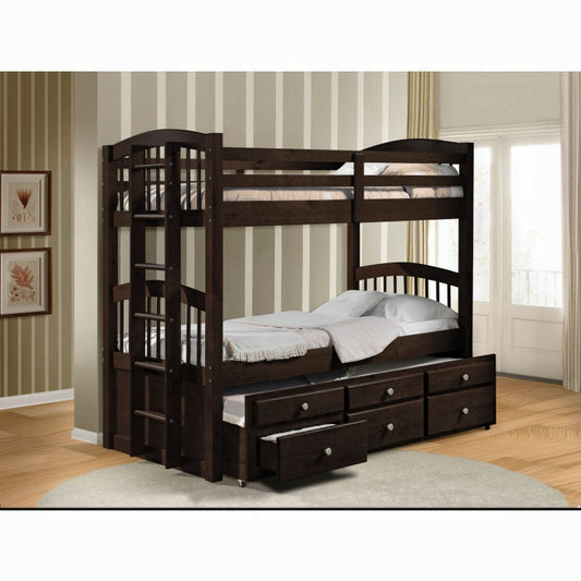 Micah Twin/Twin Bunk Bed W/Trundle & Storage