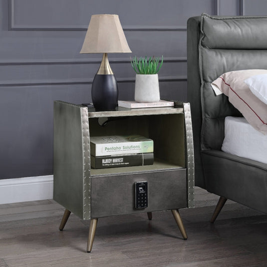 Doris Nightstand W/USB & Electric Lock