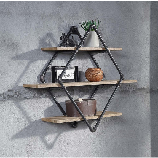 Brantley Wall Rack W/3 Shelves
