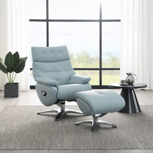 Janella MOTION ACCENT CHAIR W/SWIVEL & OTTOMAN