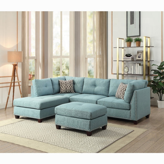 Laurissa Sectional Sofa & Ottoman W/2 Pillows