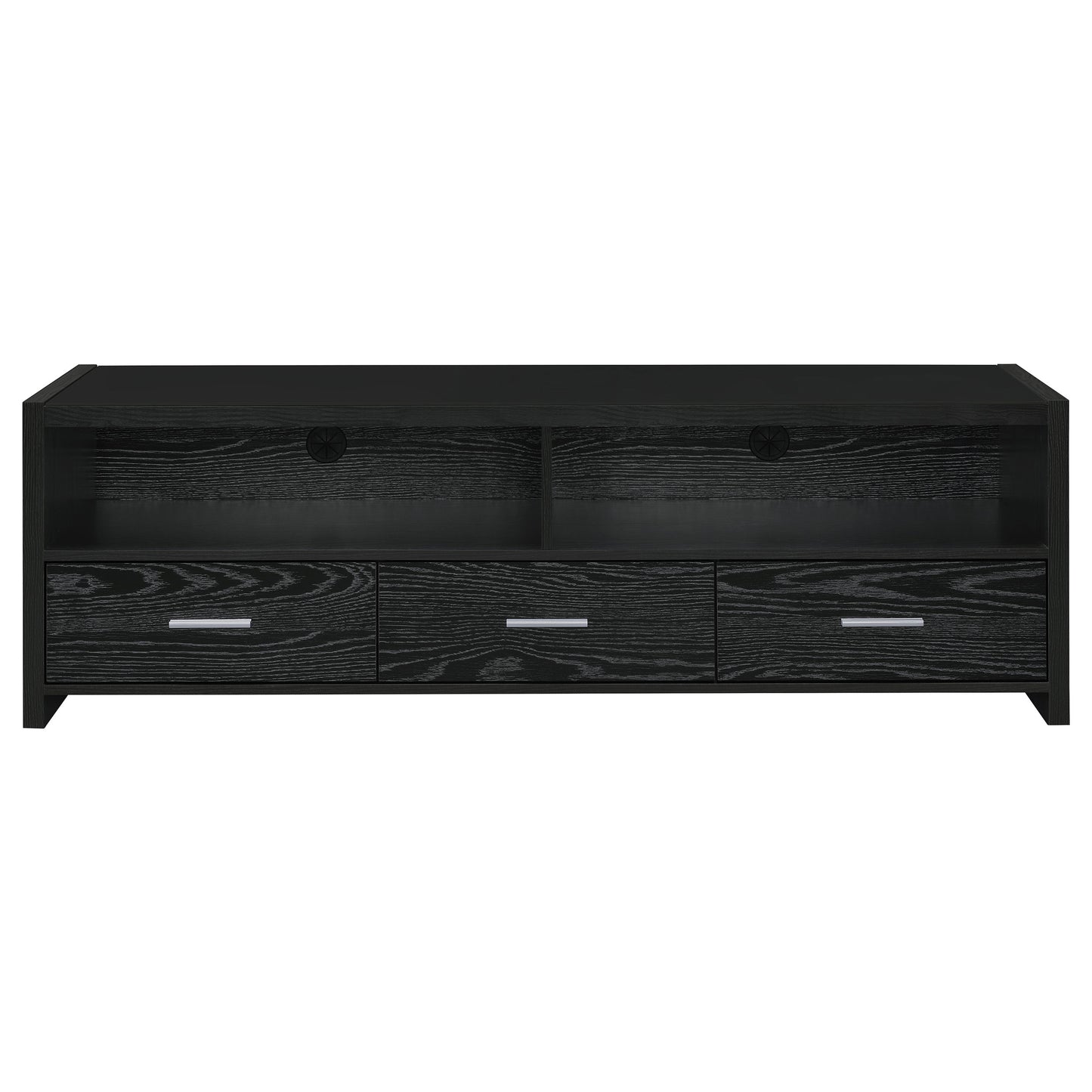Alton 3-drawer Engineered Wood 61-inch TV Stand Black Oak