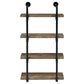 Elmcrest 24-inch 4-shelf Wall Bookshelf Rustic Oak