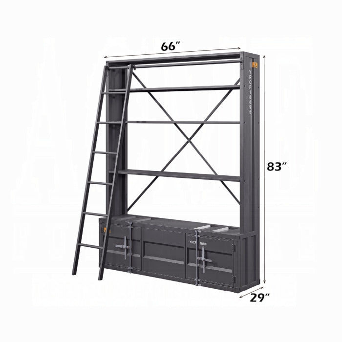 Cargo Bookcase W/Ladder