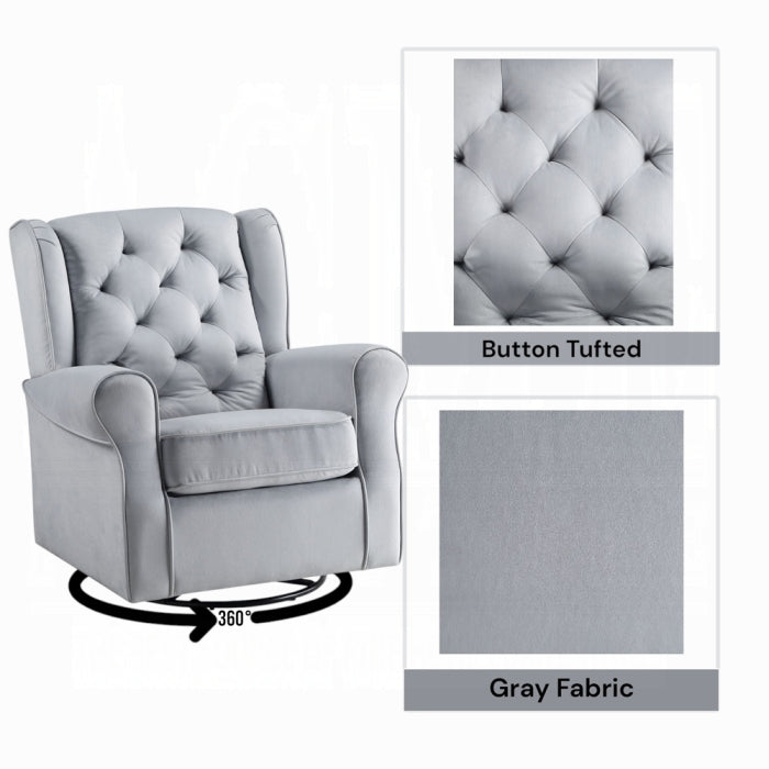 Zeger Swivel Chair W/Glider