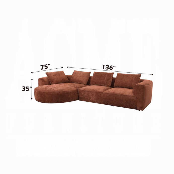 Aceso Sectional Sofa W/4 Pillows