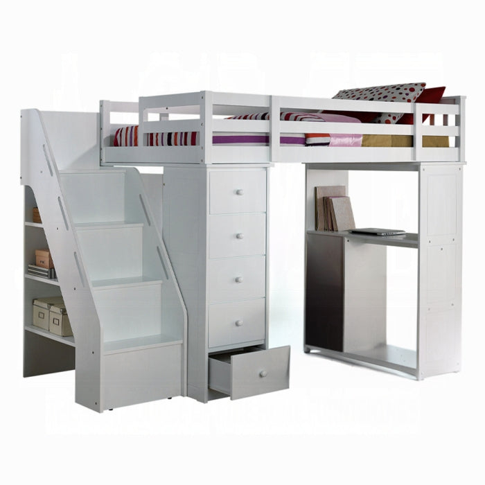 Freya Twin Loft Bed W/Storage