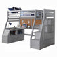 Jason II Twin Loft Bed W/Storage