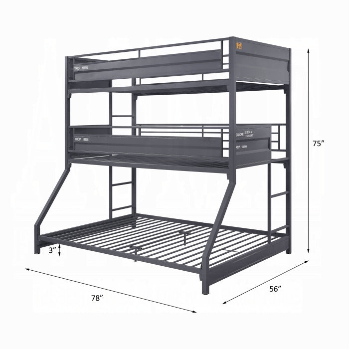 Cargo Twin/Twin/Full Bunk Bed