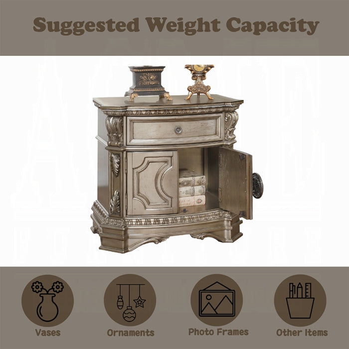 Northville Nightstand W/Wooden Top