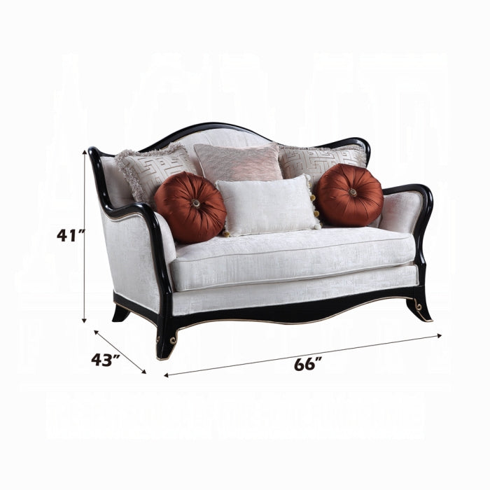 Nurmive Loveseat W/6 Pillows