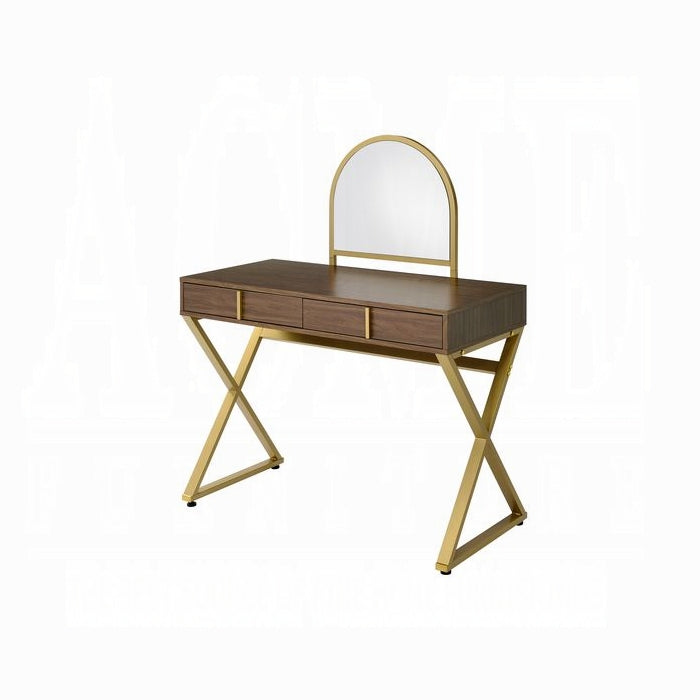 Coleen Vanity Desk W/Mirror & Jewelry Tray