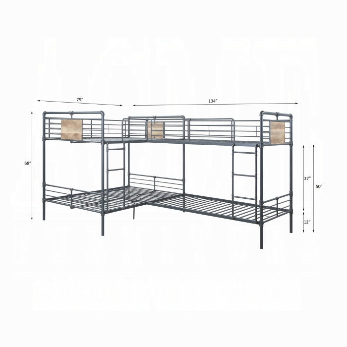 Cordelia Double Twin & Double Full Bunk Bed