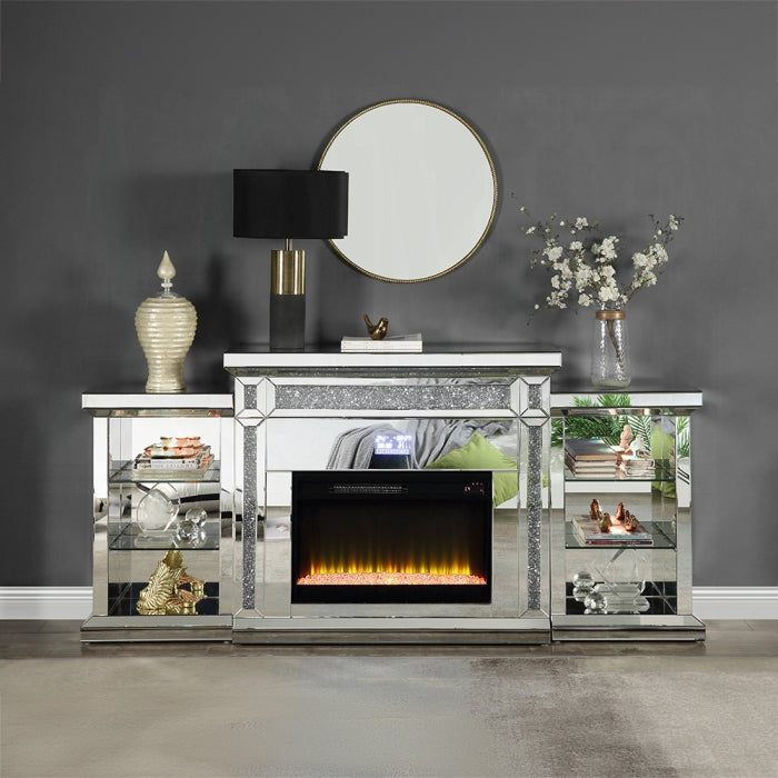 Noralie Fireplace W/LED & Bluetooth