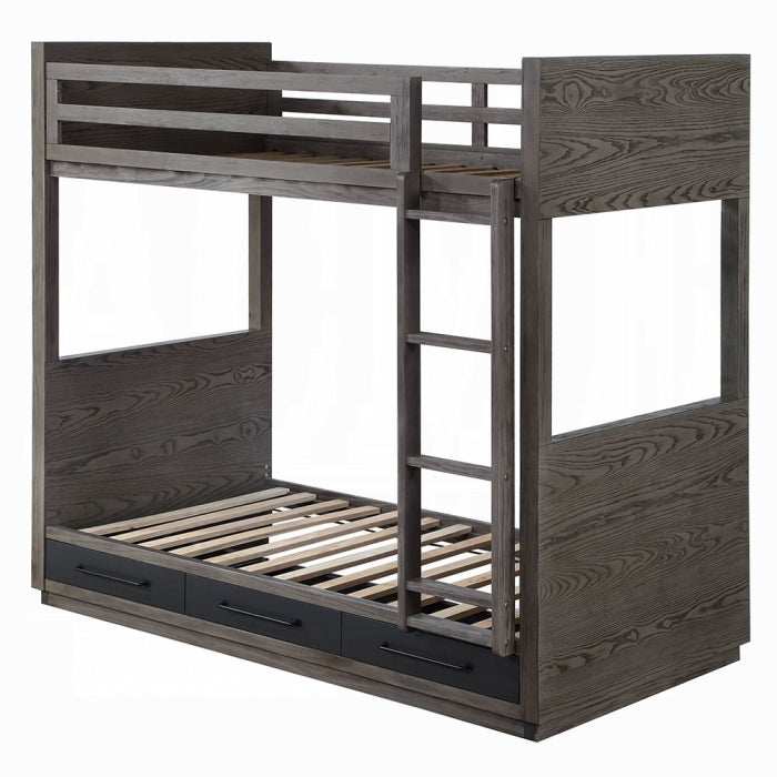 Estevon Twin/Twin Bunk Bed W/Storage