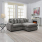 Tavia Reversible Sectional Sofa W/6 Pillows