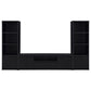 Winfield 3-piece Entertainment Center 78-inch TV Stand Black