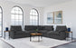 Collins 7-piece Modular Power Reclining Sectional Dark Grey