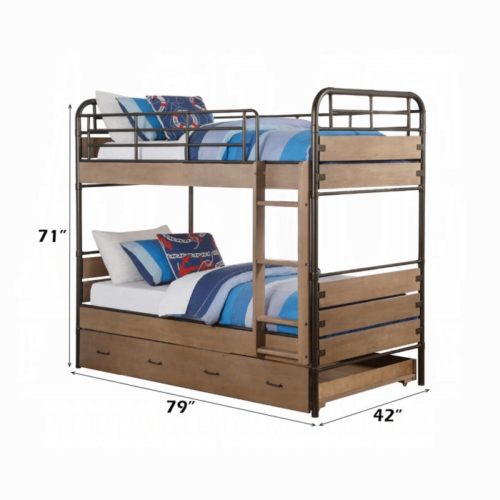 Adams Twin/Twin Bunk Bed W/Trundle