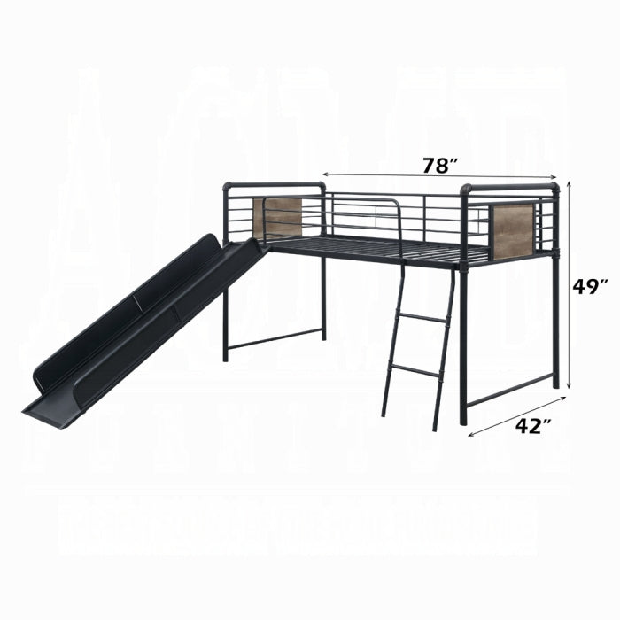 Cordelia Twin Loft Bed W/Slide