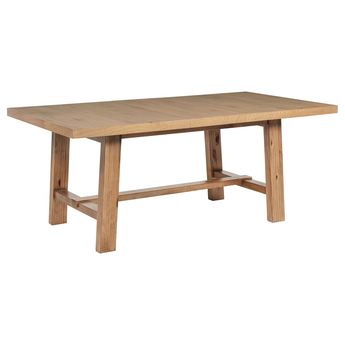 Middleton 76-inch Extension Leaf Dining Table Natural Brown