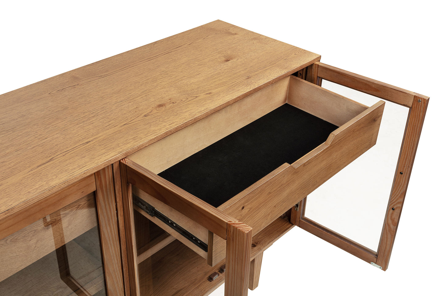 Middleton 4-door Sideboard Server with Dual Drawers Natural