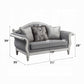 Florian Loveseat W/3 Pillows