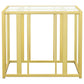 Adri 2-piece Coffee and End Table Set Matte Brass