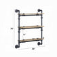Brantley Wall Rack W/3 Shelves