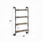 Brantley Wall Rack W/4 Shelves
