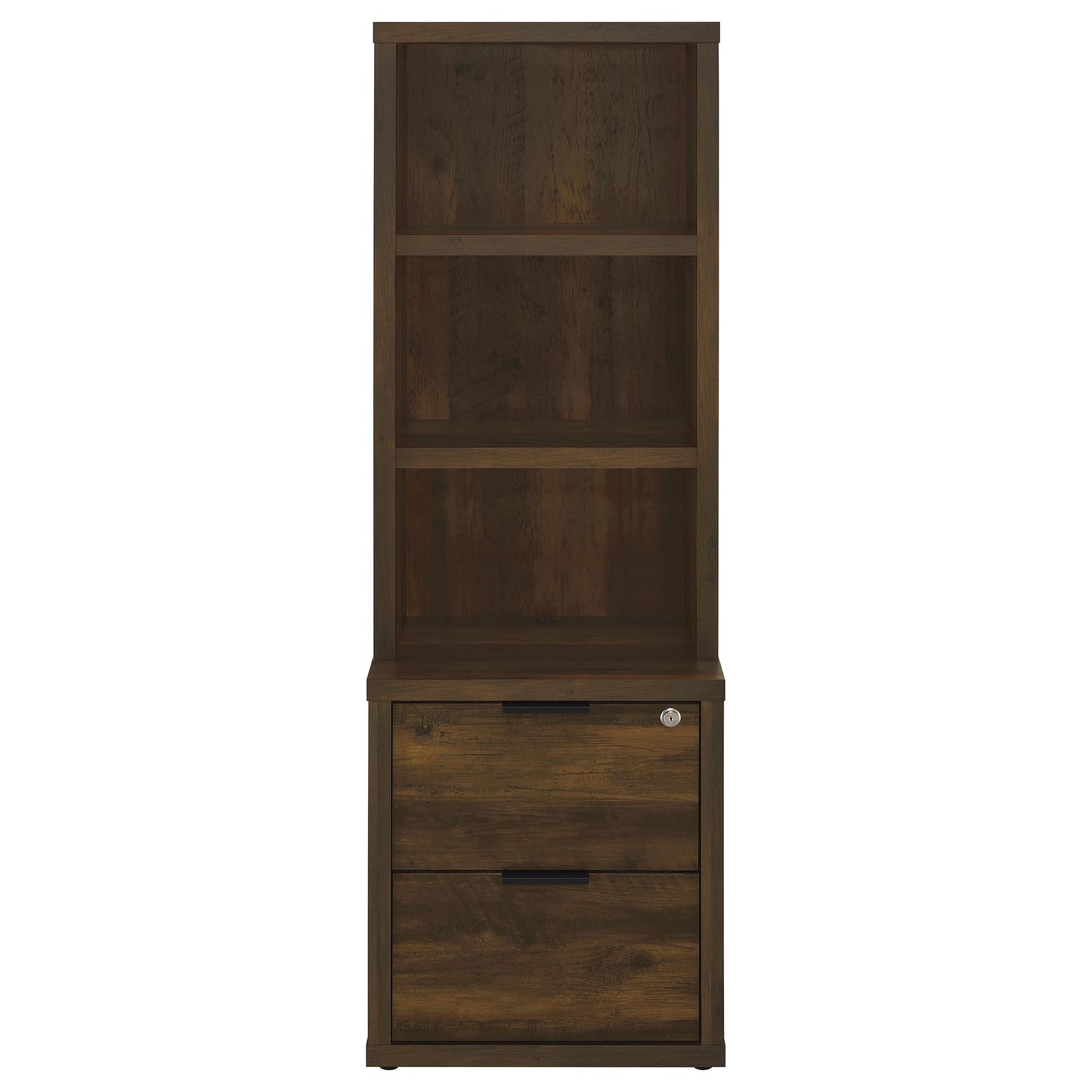 Westpark 3-piece Wall Unit Bookcase Set with USB Dark Pine