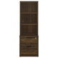 Westpark 3-piece Wall Unit Bookcase Set with USB Dark Pine