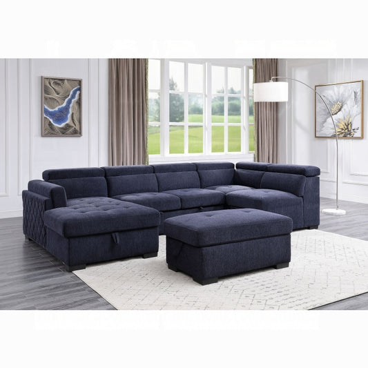 Nekoda Sectional Sofa W/Storage & Ottoman
