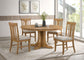 Hartville 60-inch Round Dining Table Natural Light Brown