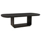 Leandro 78-inch Extension Dining Room Table Burnished Black