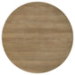 Adina 53-inch Round Wood Dining Table Distressed Light Brown