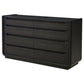 Leandro 8-drawer Bedroom Dresser Cabinet Burnished Black