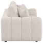 Burnett Chenille Upholstered Wide Arm Loveseat Ivory
