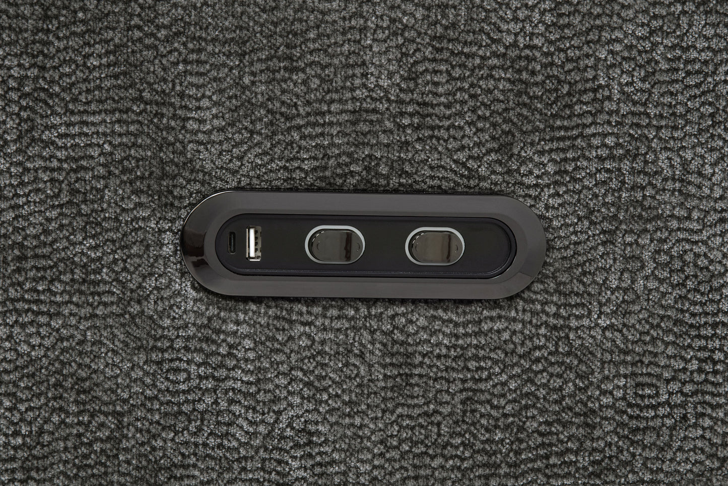 Kennett 2-piece Chenille Power Reclining Sofa Set Dark Grey