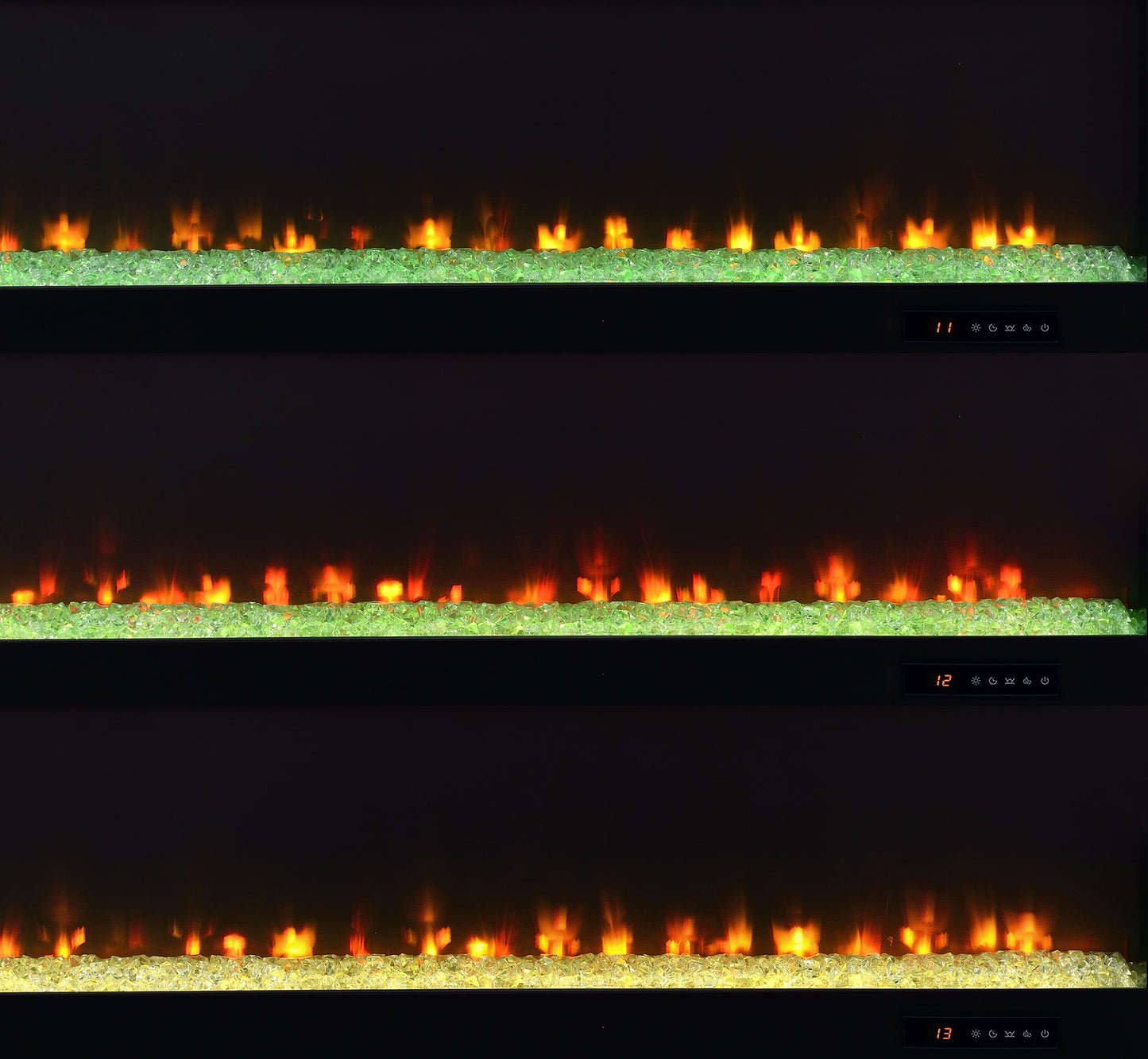 Eddy 79-inch 2-door TV Stand Fireplace Media Console Mango