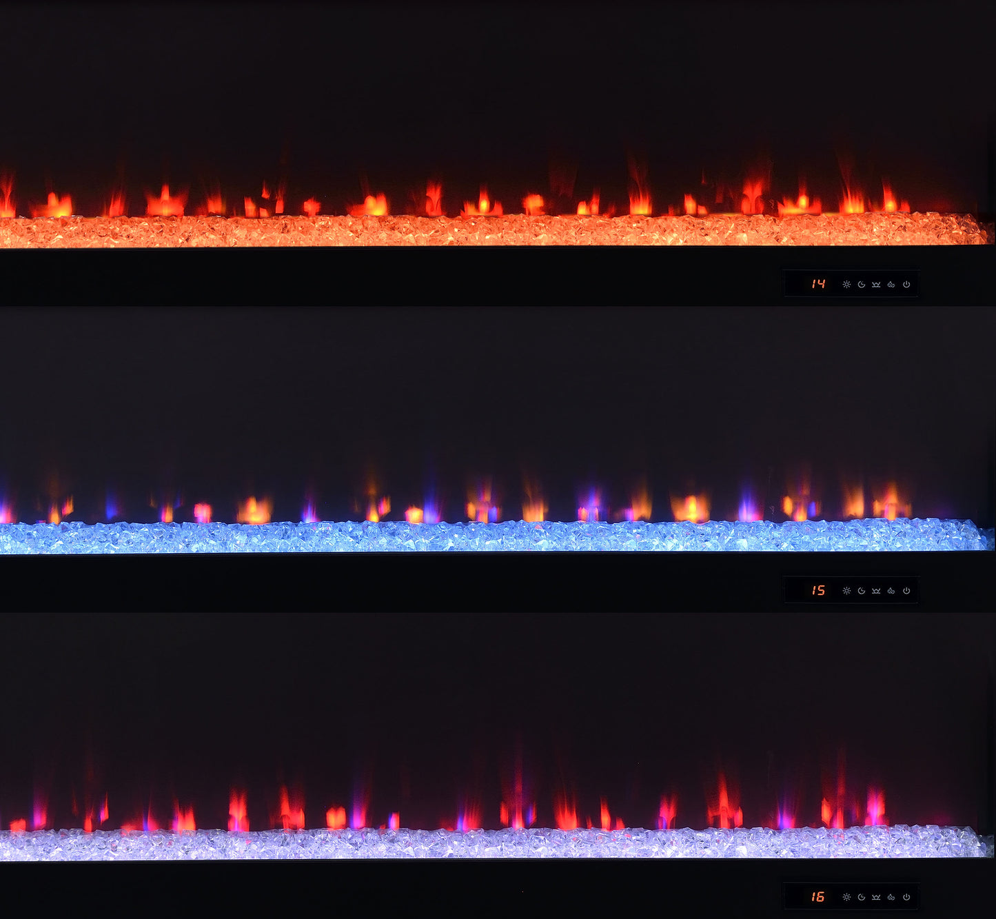 Eddy 79-inch 2-door TV Stand Fireplace Media Console Mango