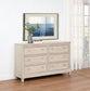 Pembroke 6-drawer Bedroom Dresser Cabinet Washed Oak