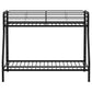 Carson Metal Twin Over Full Bunk Bed Glossy Black