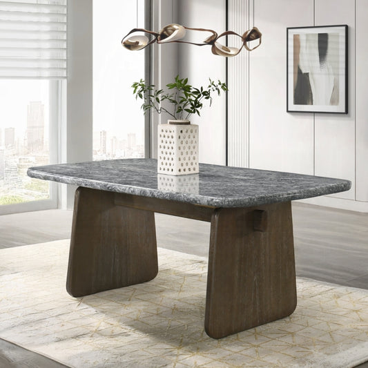 Dillon Dining Table w/Natural Marble Top
