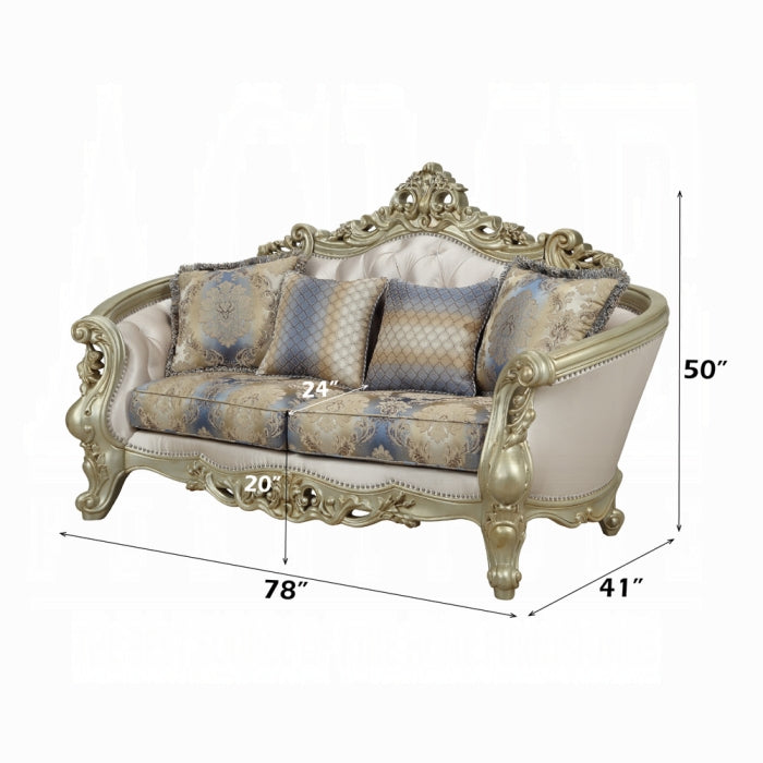 Gorsedd Loveseat W/4 Pillows