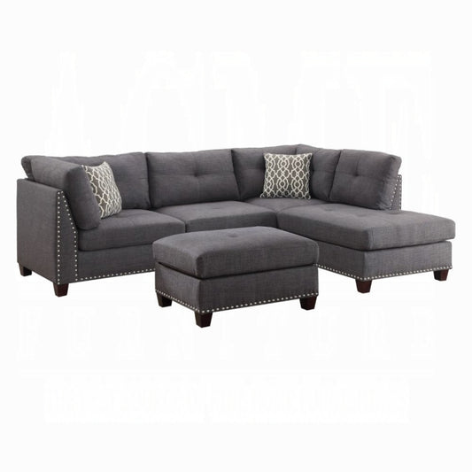 Laurissa Sectional Sofa & Ottoman W/2 Pillows