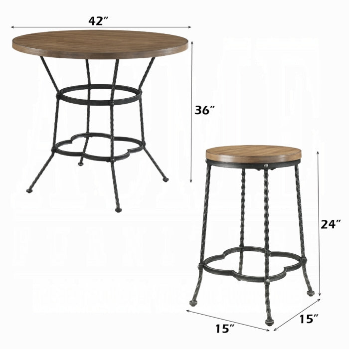 Qamar 5PC Pack Counter Height Table Set