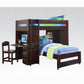 Lars Twin/Twin Loft Bed W/Wardrobe & Desk & Chair