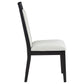 Brookmead Dining Side Chair Ivory and Black (Set of 2)